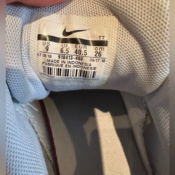 Nike Air Max 95 SE Womens 9 Half Blue Summit White Off Shoes 918413-400 - Picture 8 of 8